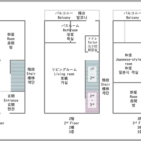 H2H Villa鴫野西 三層公寓【Jr京橋步行6分鐘】機場直達 容納6人3房1廳 自助入住 帶車位 大阪 外观 照片